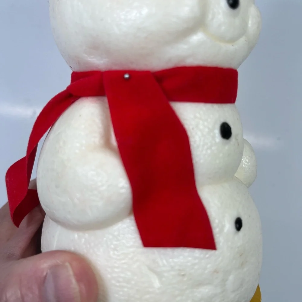 Vintage Suni Snowman Full Figure Candle NOS‎ Made In USA